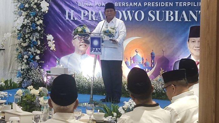 Prabowo saat Acara Bukber di PAN: Katanya Orde Baru Jelek?